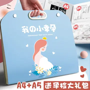 Pregnant Women's Pregnancy Examination Material Storage Bag Mother  Examination Form A5a4 Sheet Recording Baby B- Ultrasound Photo Album