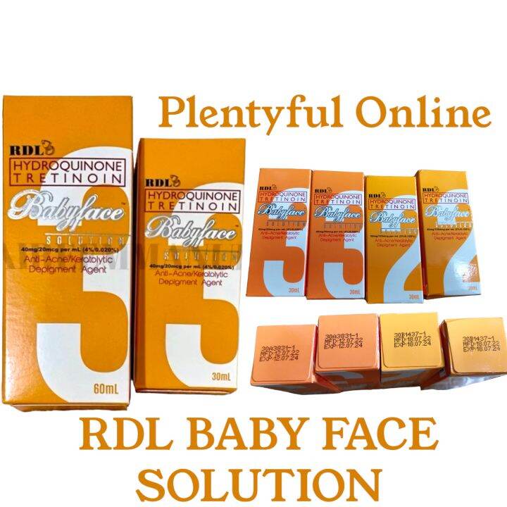 RDL BABY FACE SOLUTION 2 & 3 30ml /60ml Lazada PH