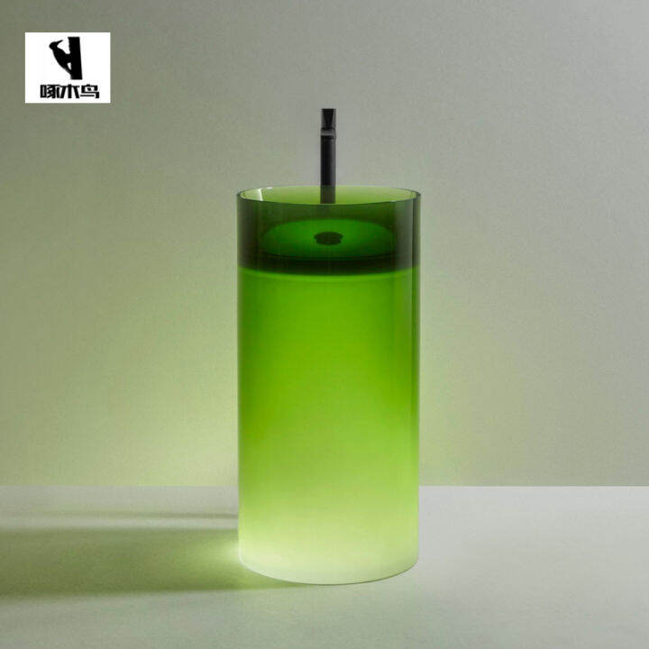 Modern Minimalist Hotel Homestay Floor Pedestal Basin Transparent Color