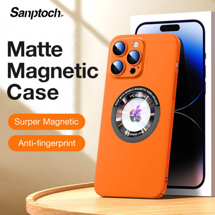 Sanptoch For Magsafe Mega Matte Phone Case For iPhone 14 / 13 / 12 Pro