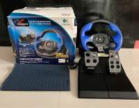 Logicool GT Force Gran turismo3 Boxed ?? เกม Driving wheel (Japan??) Like new 95%  พวงมาลัย &amp; แป้นเหยียบ adapter แท้