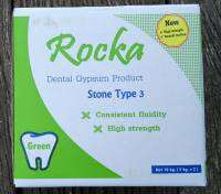 Rocka dental Gypsum Product
ปูนสำหรับงานเทแบบโมเดลทันตกรรม
และ งานศิลปะ
มี4itemให้เลือดตามประเภทการใช้งาน

1.Rocka Red (Die stone type IV)
ปูนสีชมพูอ่อนๆ
คุณสมบัติแข็งพิเศษ
-glossy surface
-Low setting expansion
กล่องบรรจุ10kg (5kgx2ถุง)
ขายเป็นกล่อง