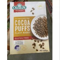 Nut Free &amp; Dairy Free Cocoa Puffs Plant Based Gluten Free ( Orgran Brand ) 300 G. ธัญพืช อบกรอบ รสโกโก้ ( ตรา ออร์แกรน ) โกโก้ พัฟฟ์