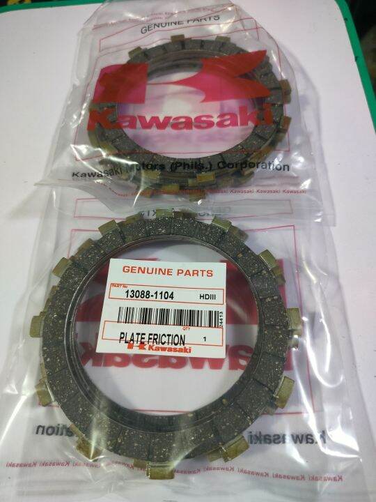 kawasaki hd3/brutos clutch lining (4pcs) Lazada PH