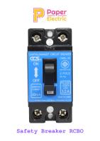 เซฟตี้เบรกเกอร์ กันดูด กันไฟรั่ว กันไฟเกิน Safety Breaker(RCBO) แบรนด์ CCS รุ่น CM6L-32