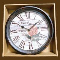 Wall clock นาฬิกาติดผนัง Happy Home Happy Life. ใช้เพื่อตกแต่งห้องต่างๆ ตามไลฟ์สไตล์ของคุณ หรือเพื่อเป็นของขวัญแด่คนที่คุณรัก