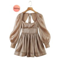 เดรสกระโปรง Brown Wink Dress ??