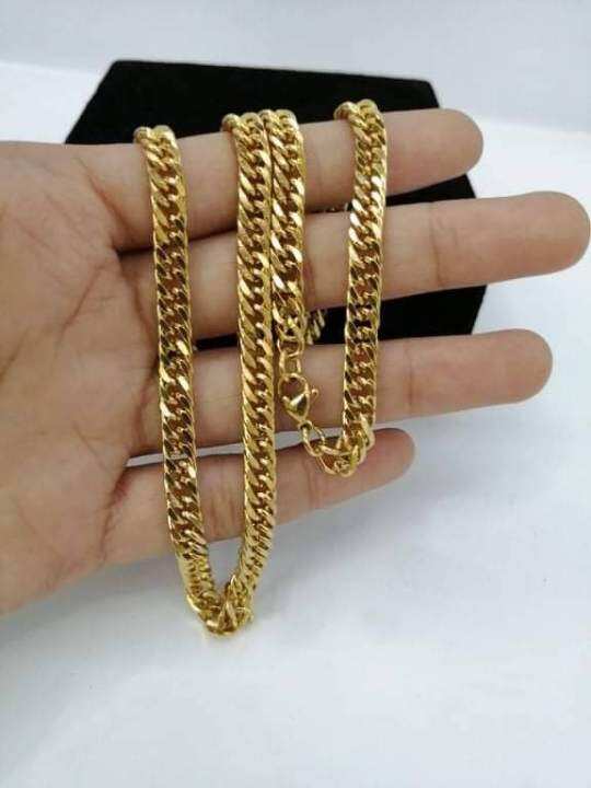 21k Cuban Chain for men 24inches | Lazada PH