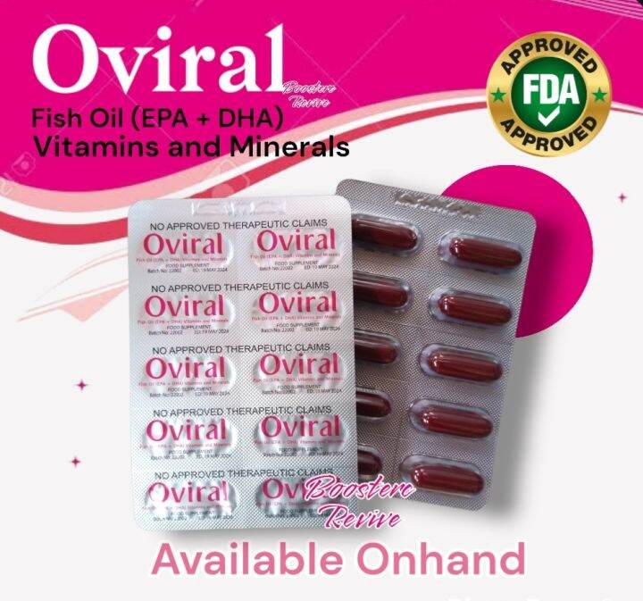 OVIRAL FISH OIL (EPA + DHA) VITAMINS AND MINERALS SOLD PER 10 PCS