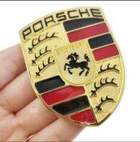 โลโก้ porche เหล้ก ขนาดใหญ่ 4.5 cm