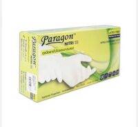 ถุงมือยาง ไนไตร PARAGON รุ่น 75-253128 ขนาด S (แพ็ค 100 ชิ้น) สีขาว