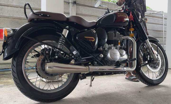 ท่อไอเสีย-ช็อคเวฟ-ตรงรุ่น-royal-enfield-classic-350-ใส่ได้ไม่ต้องแปลง-ใส้เกลียว-เสียงเพราะ-สำนัก-tt