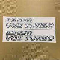 ?สติกเกอร์ 2.5 DDTi VGS TURBO ติดข้างประตู NISSAN นาวารา NP300 งานสกีน (ขนาดเท่ากับของเดิมที่มากับรถ) ราคาแพ็คคู่ 2ชิ้น