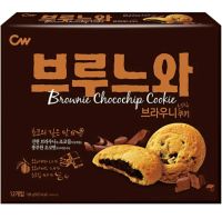 ซีดับบิว คุกกี้สอดไส้บราวนี่ Cw Brownie Chocochip Cookies 198g.