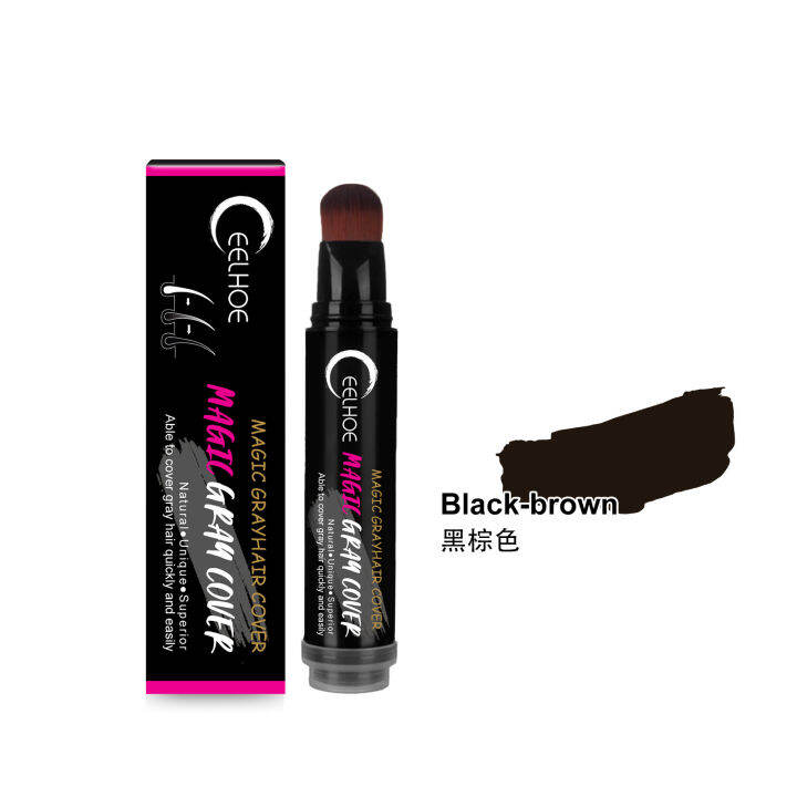 Jaysuing Hair Color Stick Disposable Gray Hair Cover Quick Gray Hair Coverage Sticks Easily