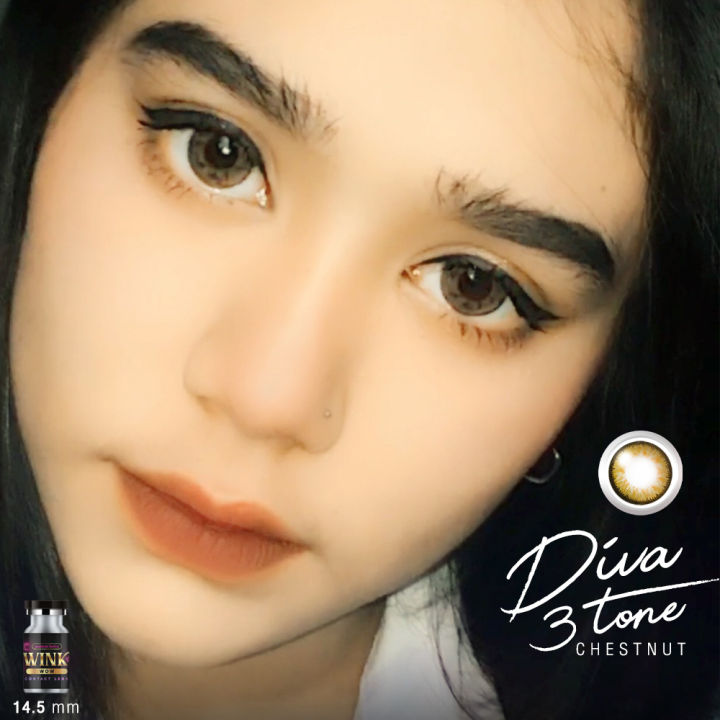 คอนแทคเลนส์-รุ่นdiva-3tone-brown-gray-บิ๊กอายตาหวาน