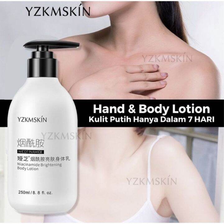 YZKMSKIN Nicotinamide Permanent Whitening Body Lotion 250ML Whitening