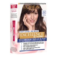 Loreal EXCELLENCE ลอรีอัล ปารีส เอ็กซ์เซลเลนซ์ ครีม  เบอร์ 521 สีน้ำตาลอ่อน