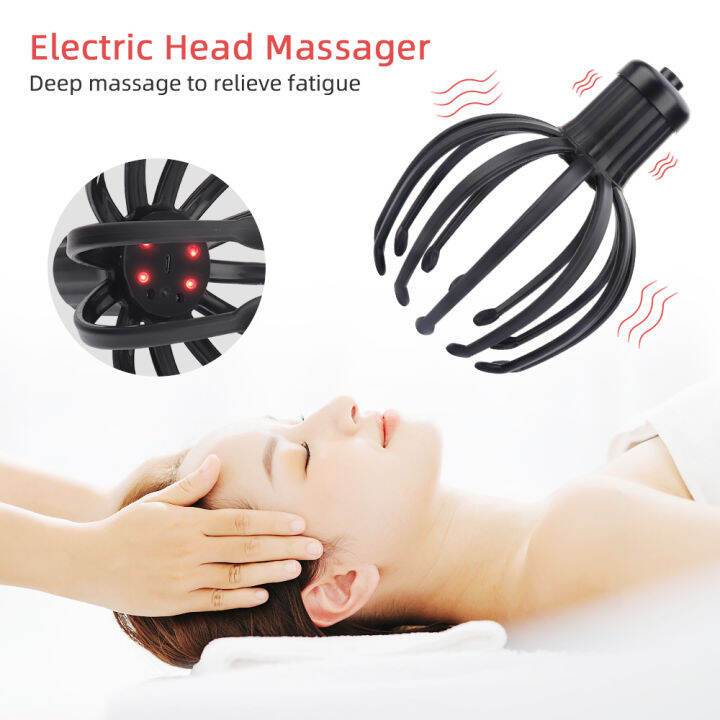 YOOKIILYE Electric Octopus Claw Scalp Massager Hands Free Therapeutic