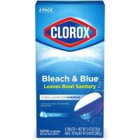 ส่งฟรี! Clorox Automatic Toilet Bowl Cleaner ฟ้าแพค 4 เม็ด เม็ดทำความสะอาดโถชักโครกอัตโนมัติ แท้ 100%