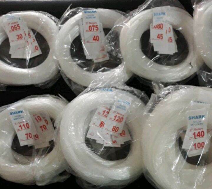 0Shark monoline fishing nylon tansi 10 clip per pack 065140mm Lazada PH