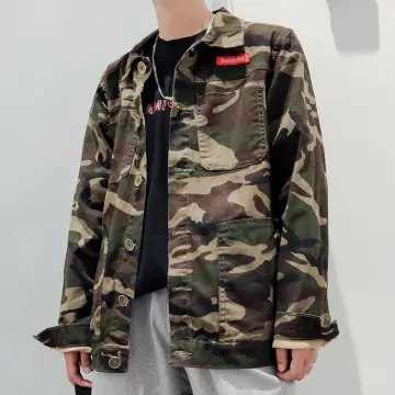 Shop Camouflage Denim Jacket online | Lazada.com.ph