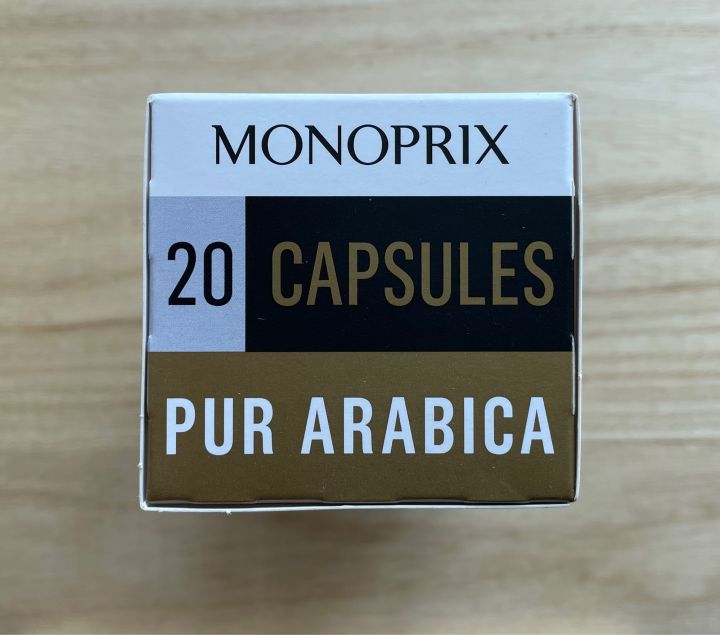 พร้อมส่ง-monoprix-capsule-pur-arabica-20-capsules-กาแฟแคปซูลอะลูมิเนียม-monoprix-20-แคปซูล