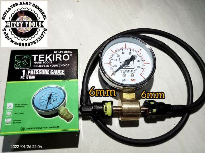 Fuel pressure gauge Alat cek ukur tekanan bensin fuelpump Lazada