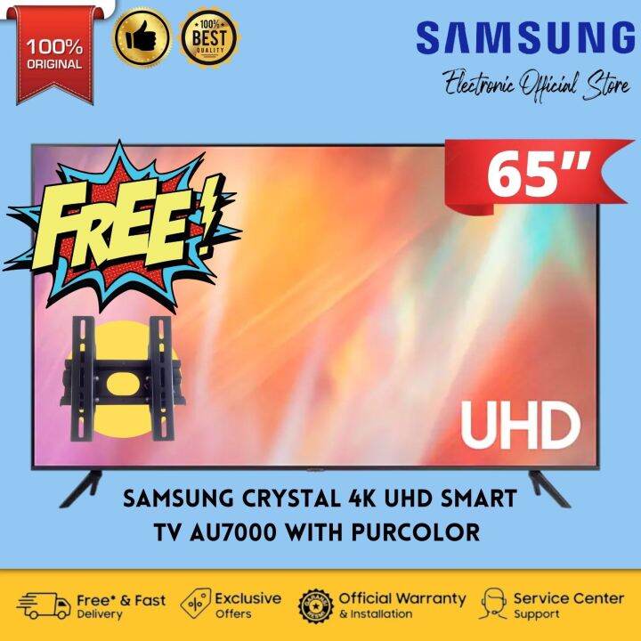 Smart Tv Samsung 65 Inch AU7000 Crystal UHD 4K with PurColor