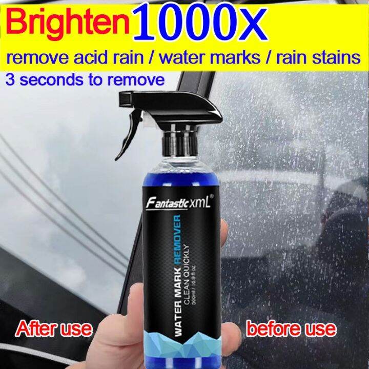 Easily remove watermarks！500ML acid rain remover for car windshield