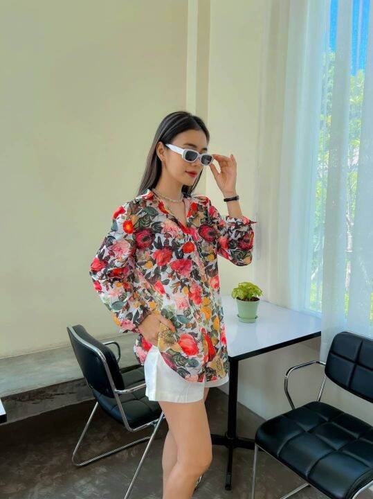 เสื้อเชิ้ตลายดอก