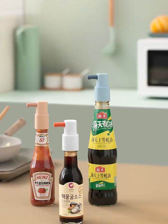 Elite Kitchen Oyster Sauce Pump Head Ketchup Tomato Chili Sauce Bottle Mouth Squeezer Head