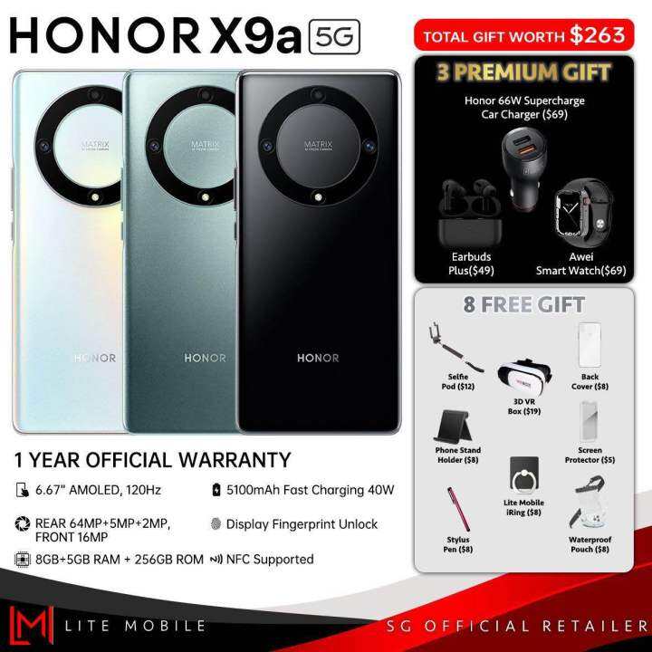 honor x9a free gift