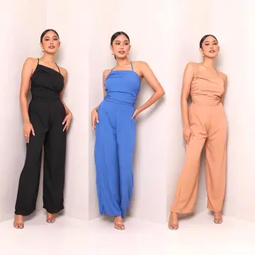 Women Trends new big checkered jumpsuit romper elegant design sexy