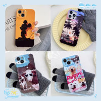 ?ส่งจากไท?เคสไอโฟนสวย แฟชั่น เคสไอโฟน 14Pro max ลูกสุนัข เคส for iPhone 14 12 13 11 12Pro 13Pro max case ต้นมะพร้าว