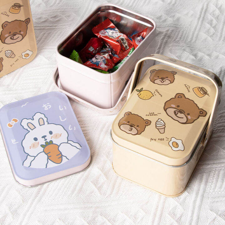 Cartoon Iron Box Cookie Box Milk Jujube Candy Snowflake Crisp Box ...