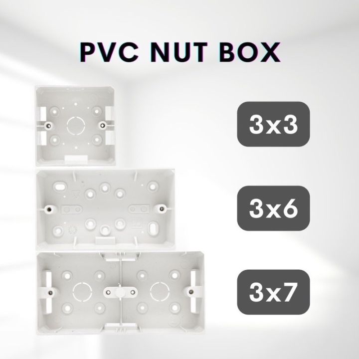 Pvc Surface Type Nut Box Electrical Use Switch Box Conceal Type Joint Box X X X