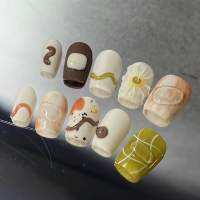 เล็บปลอมpvc*handmade*nailart*สวนละมุน❣️