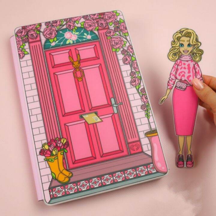 Paper Doll Pink Floral Dollhouse Paper Doll Book Craft Lazada