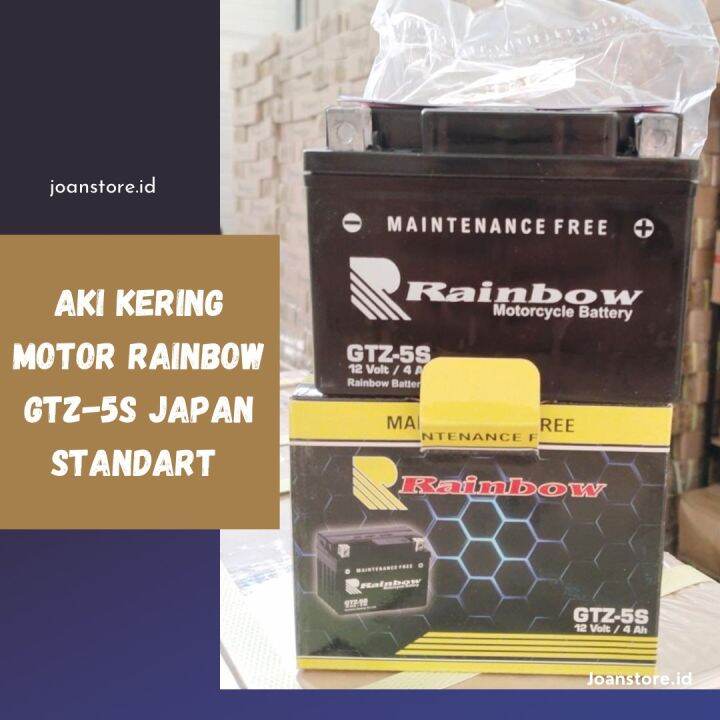 AKI MOTOR KERING MURAH ACCU AKI KERING MOTOR RAINBOW GTZ-5S JAPAN