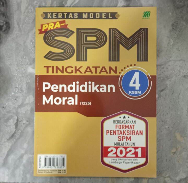 Kertas Model Pra Spm Tingkatan 4 Pendidikan Moral Lazada