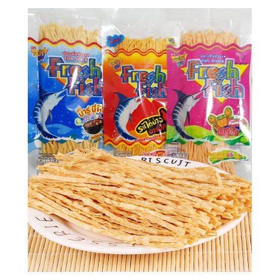 Fresh Fish Thai Fish Strips Snacks(Bbq/Bbq Chicken/Crab Flavor) 85g 1 ...