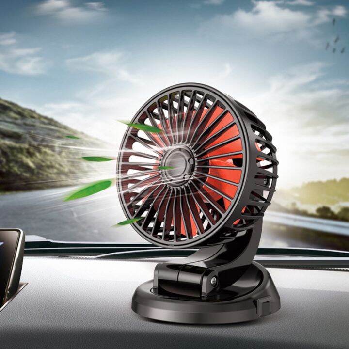 Car Fan for Dashboard Air Circulation Fans MultiAngle Rotatable Summer