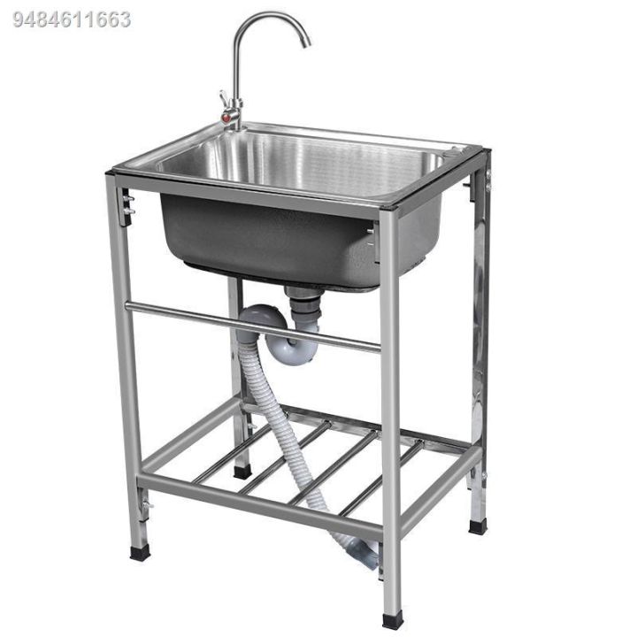 Lababo Kitchen Sink with Stand 304 Stainless Steel kitchen Sink Single ...