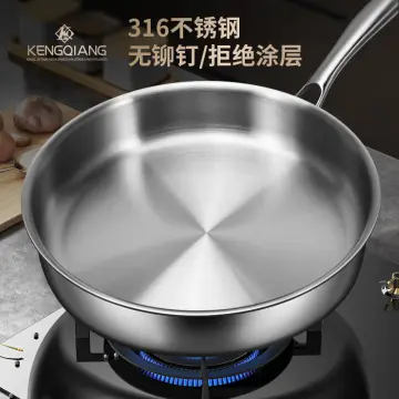 Snow Pans 316 Stainless Steel Non Stick Pan Frying Cooking Multi