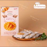 พีค็อก วาฟเฟิลชีสน้ำตาลจากเกาหลี Peacock Brown Cheese Waffle 288g