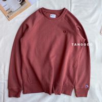 ?พร้อมส่ง?Champion Sweatshirts แท้?% สีแดงอมส้ม