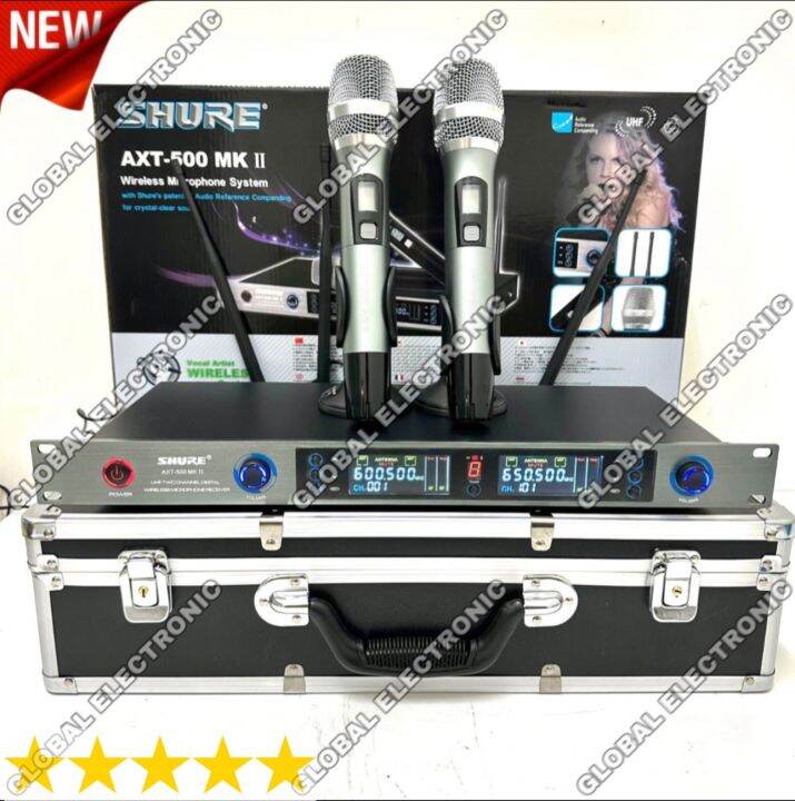Mic Wireless Ashley AXT 200 / Shure AXT 500 MK II Free Koper Mic