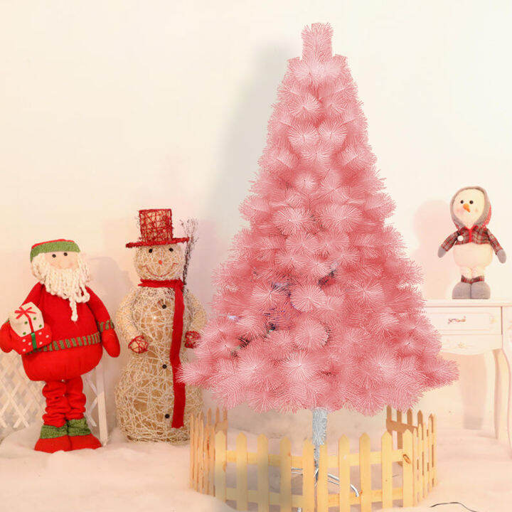 ONew 4/5/6/7FT Pink Christmas Tree Xmas Tree Pine Needle Tree with