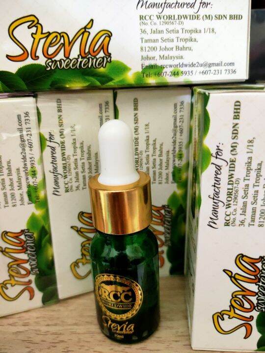 STEVIA SWEETENER BY RCC WORLDWIDE 10ML Lazada